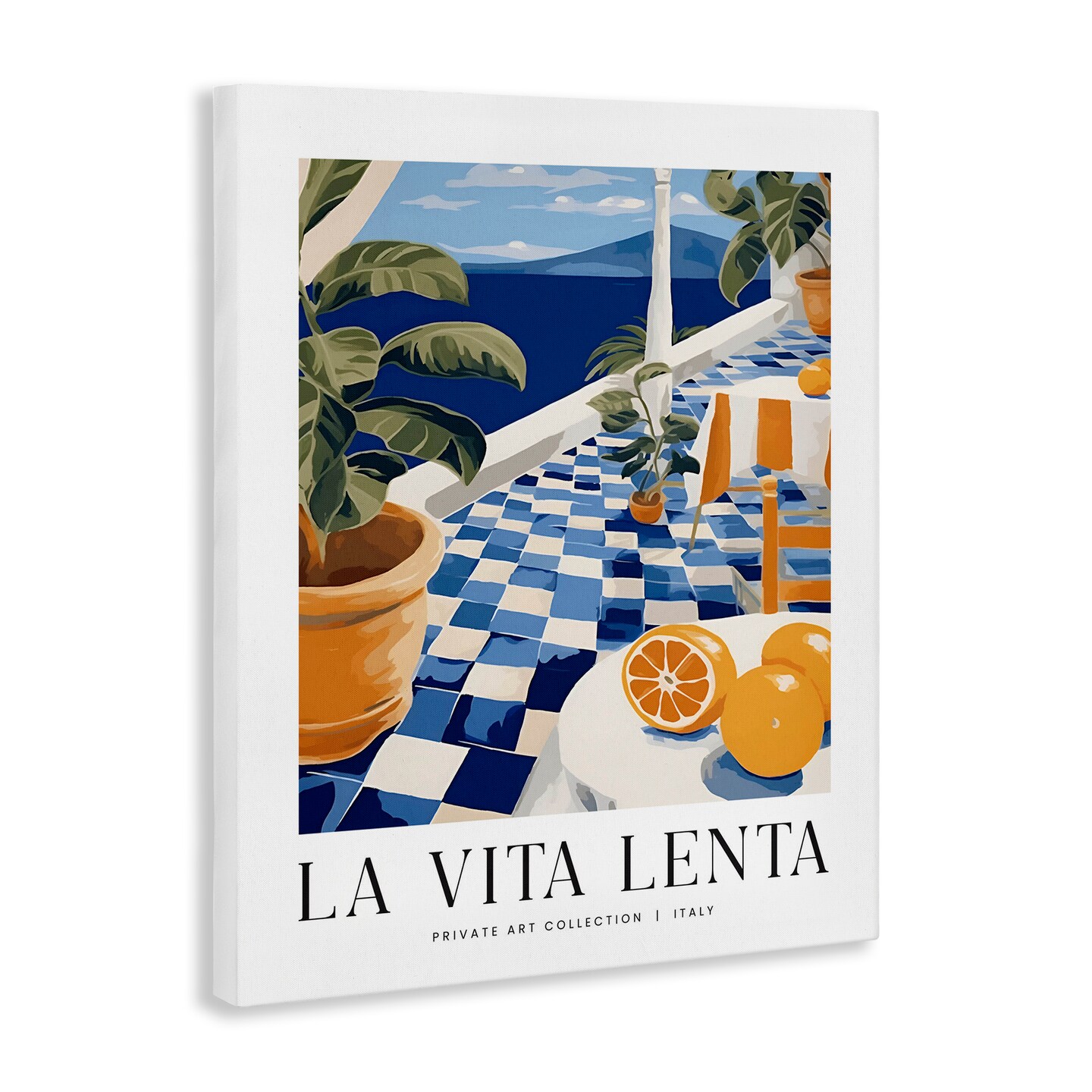 Stupell Industries Classic Italian Summer Sea Canvas By Lettered and Lined