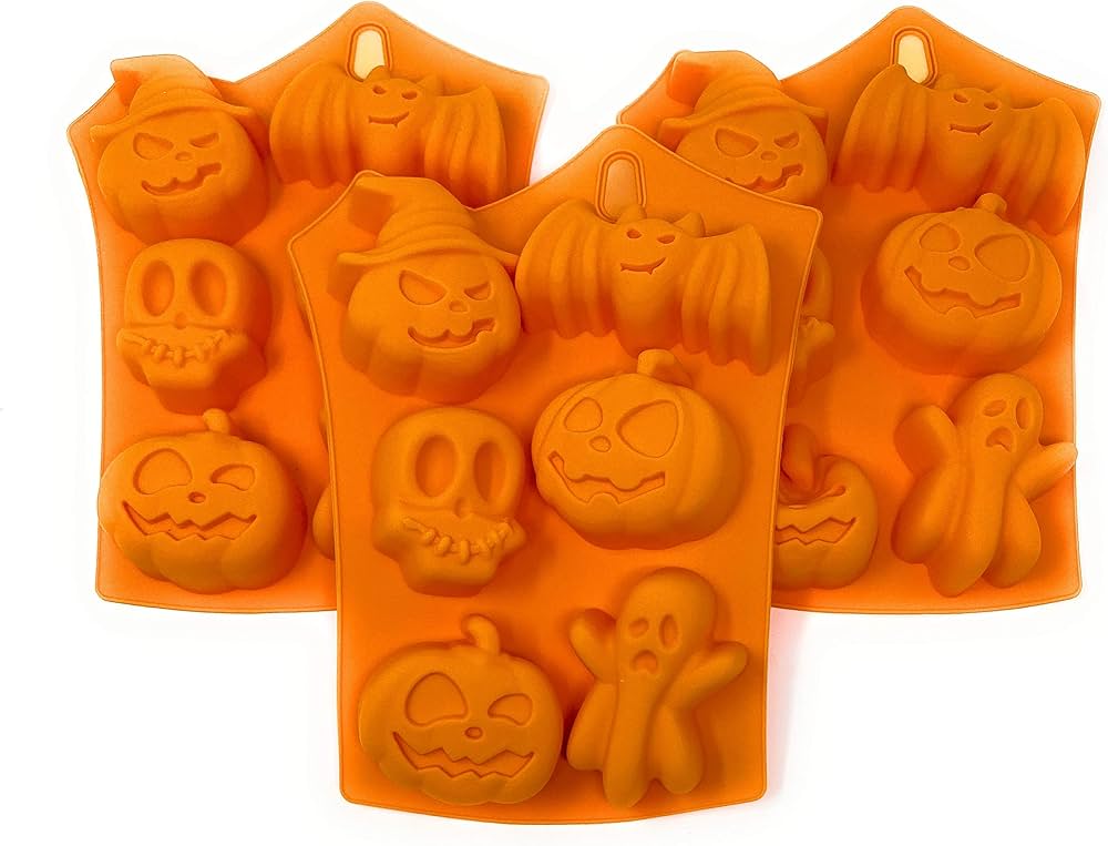 Halloween Silicone Mold Spooky Candy Chocolate, Jelly & Cake Pop Mold