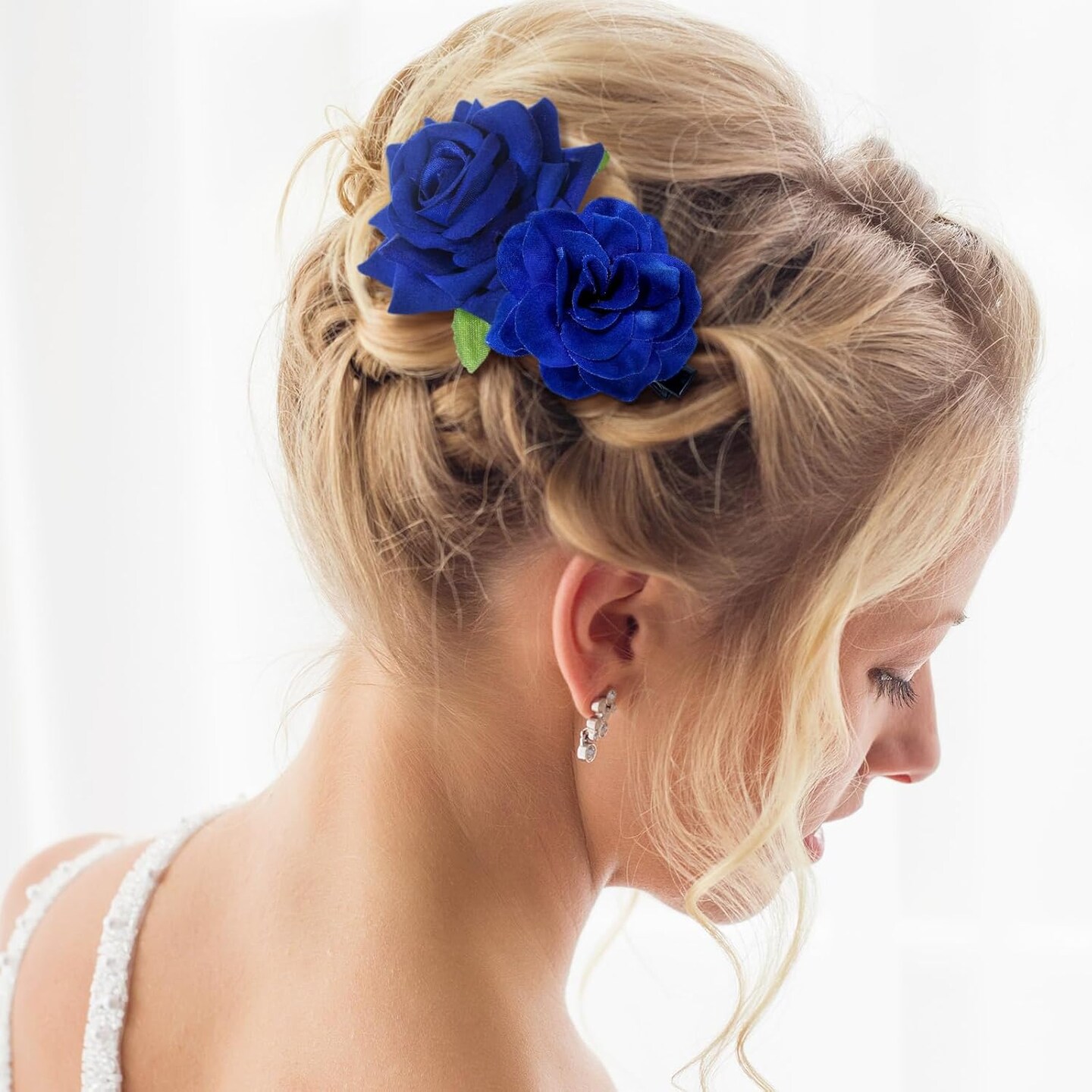 21 Pieces Flower Hair Clip Rose Hair Clips Flower Hair Accessories
