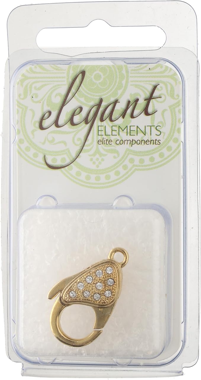 The Beadsmith Push Pull Slide Clasp – Elegant Elements – Strand Designs – Component to Finish or Connect Bracelets, Necklaces and DIY Handmade Jewelry