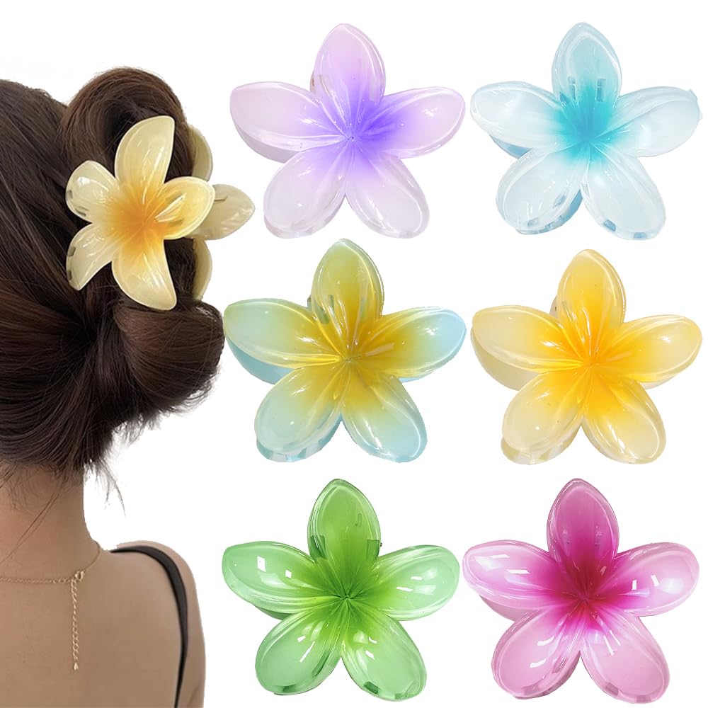 Hawaiian Flower Hair Clips