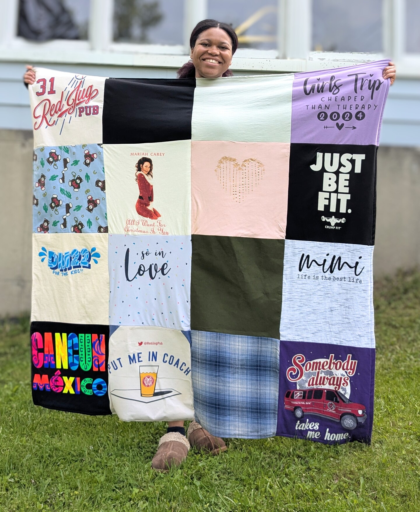 Custom T-Shirt Memory Blankets made from T-shirts, Jerseys