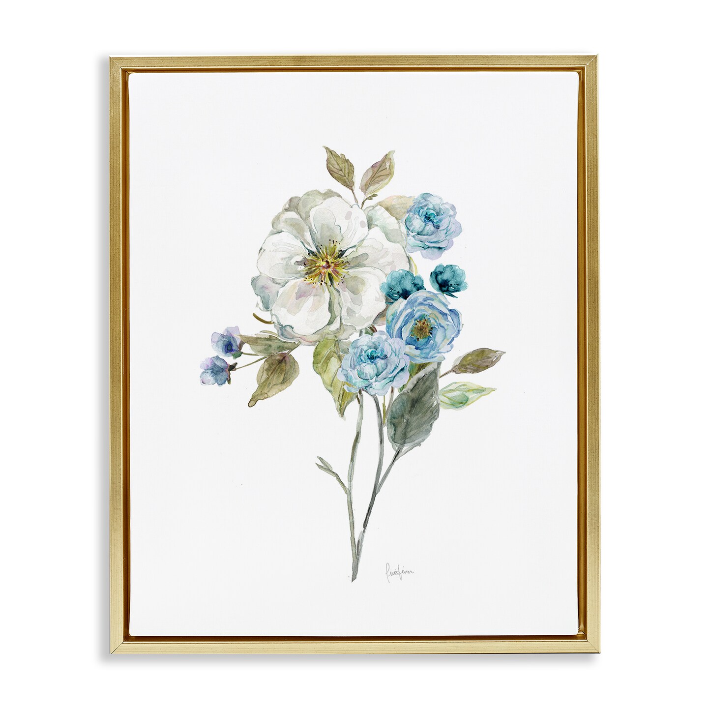 Stupell Industries Soft Botanical Bunch Floating Frame By Livi Finn ...