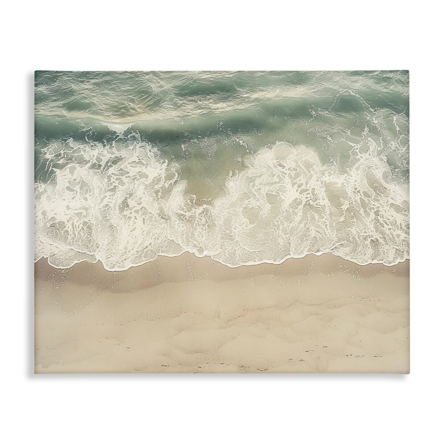 Stupell Industries Aerial Waves Lapping Shore Canvas By Lazar Studio