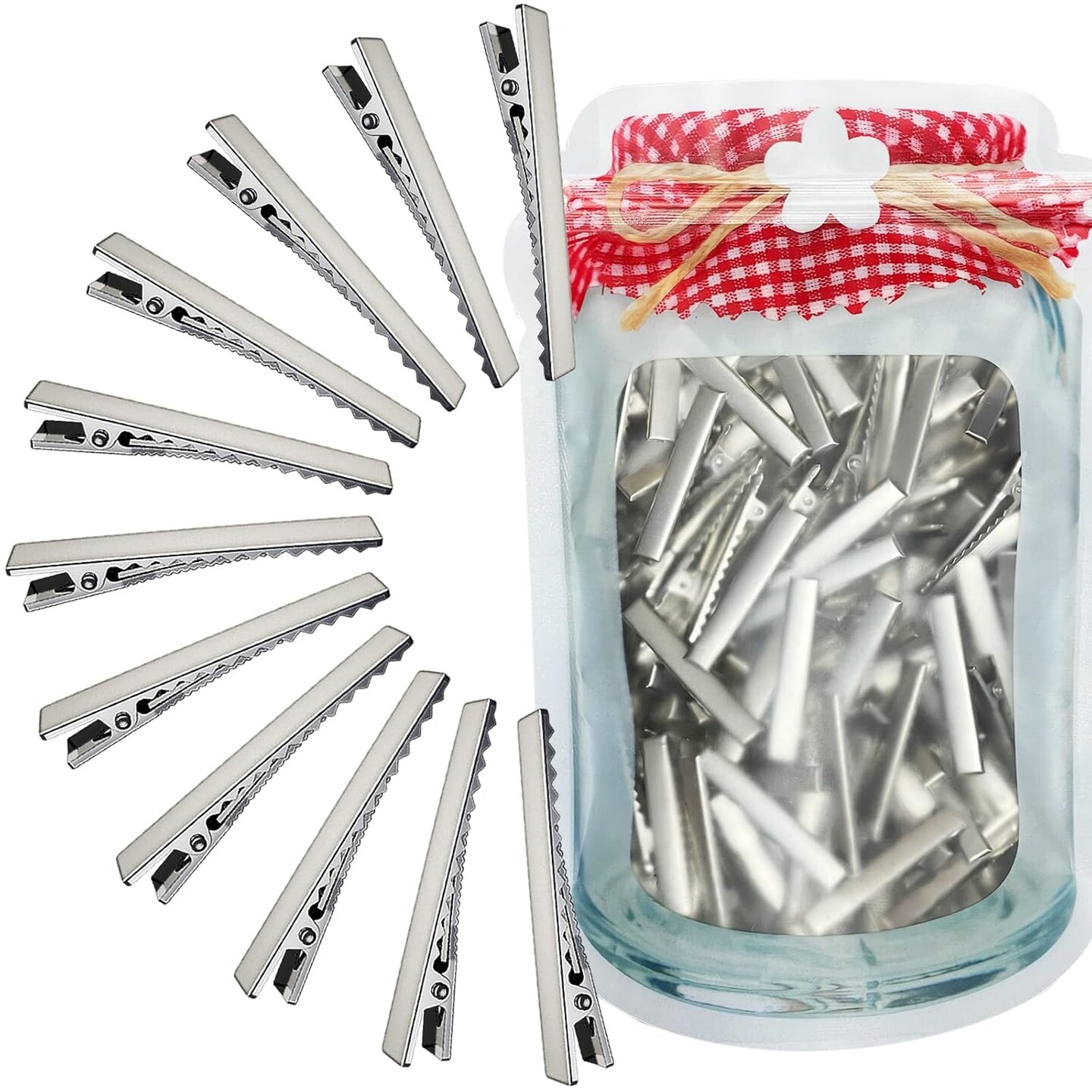 Hair Clips for Hair Bows - 150Pcs Alligator Metal Clip