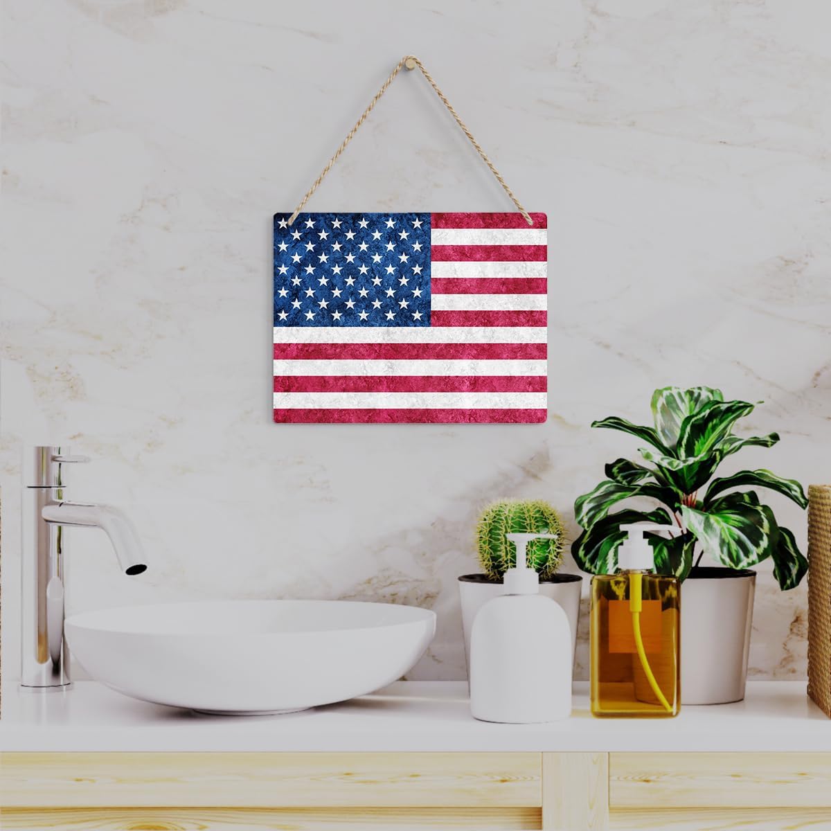 Patriotic American Flag Wall Decor