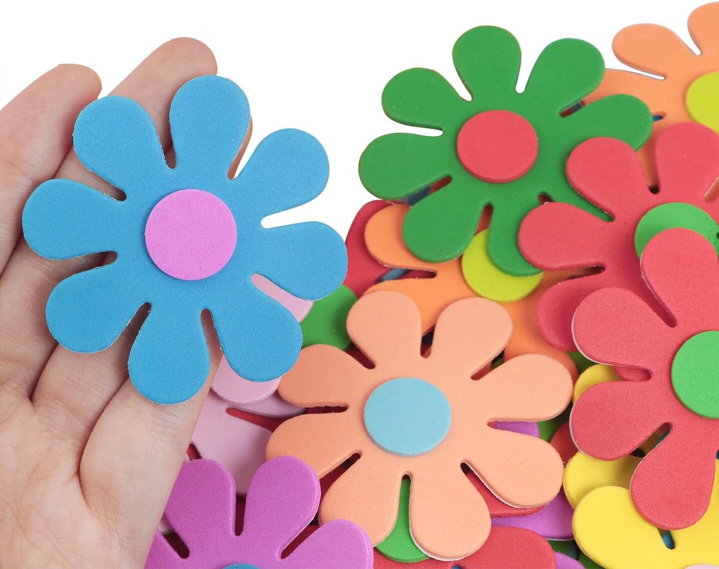 100PCS Foam Flower Stickers - Wall Stickers