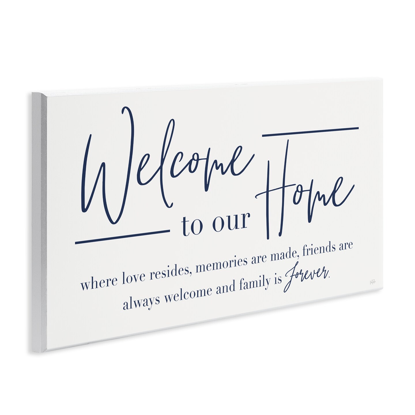 Stupell Industries Friends Welcome & Family Forever Wall Plaque By Natalie Carpentieri