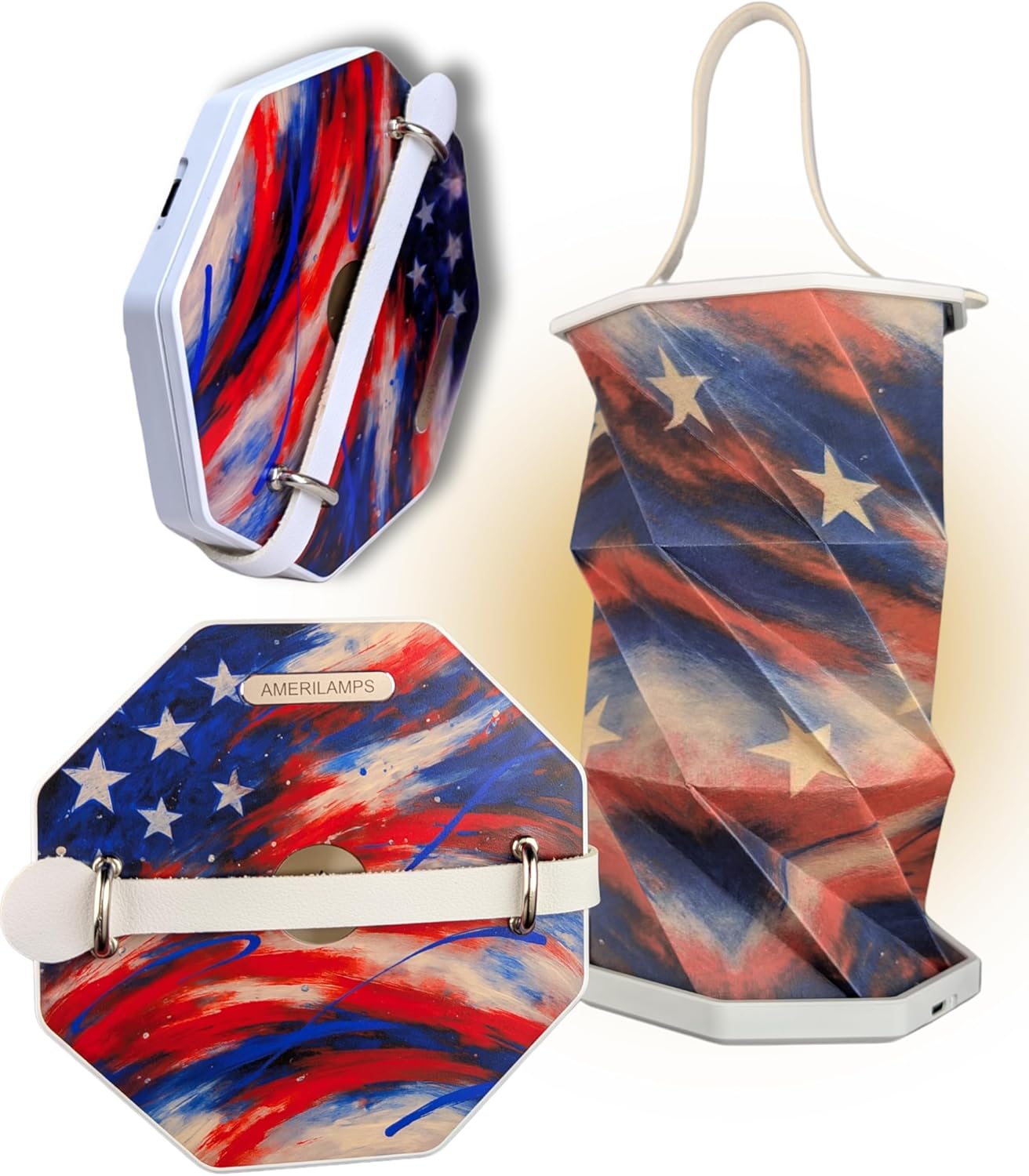 4th of July Patriotic Lamp Gift - Portable Night Light(red, white, blue)