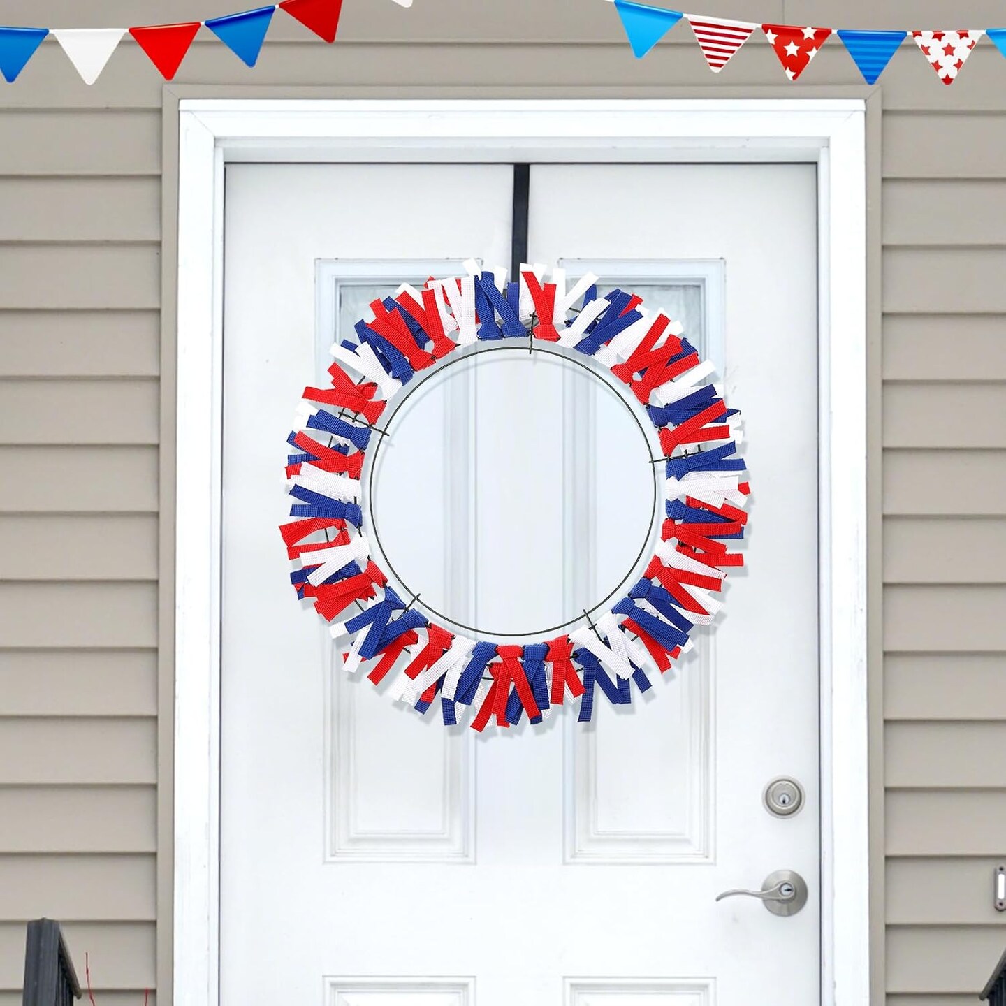 4 Set 12&#x27;&#x27; DIY Patriotic Wreath