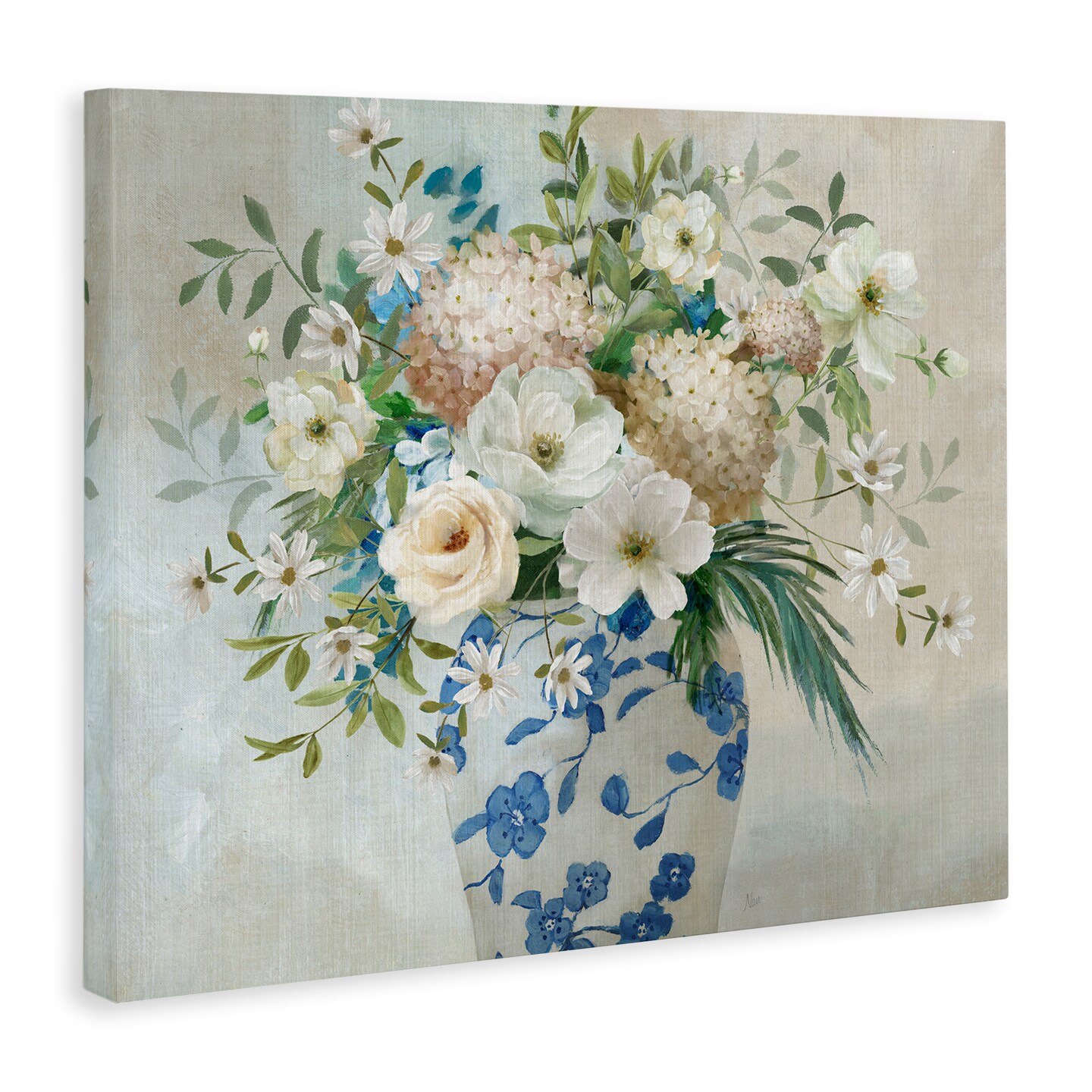 Stupell Industries Classic Ornate Flower Vase Canvas By Nan, Size
