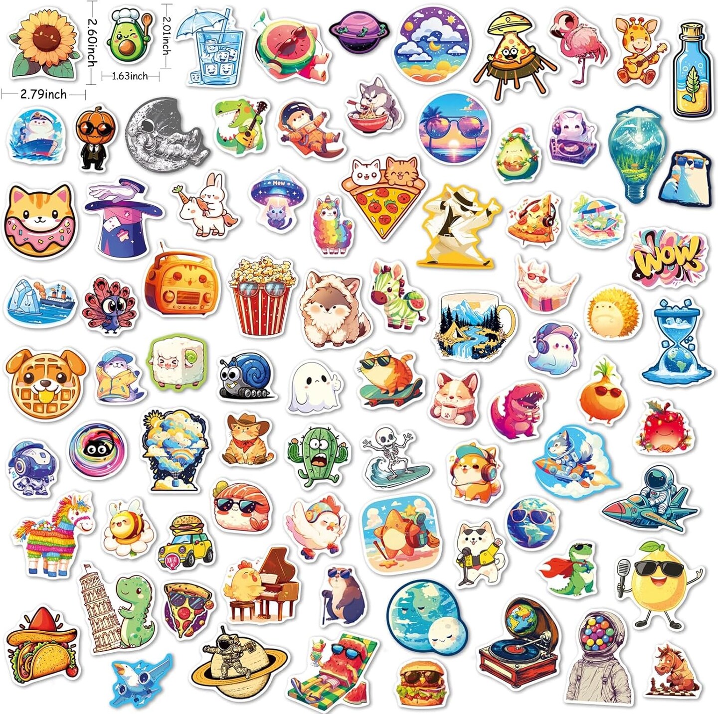 400Pcs Cute Water Bottle Stickers for Kids, Teens