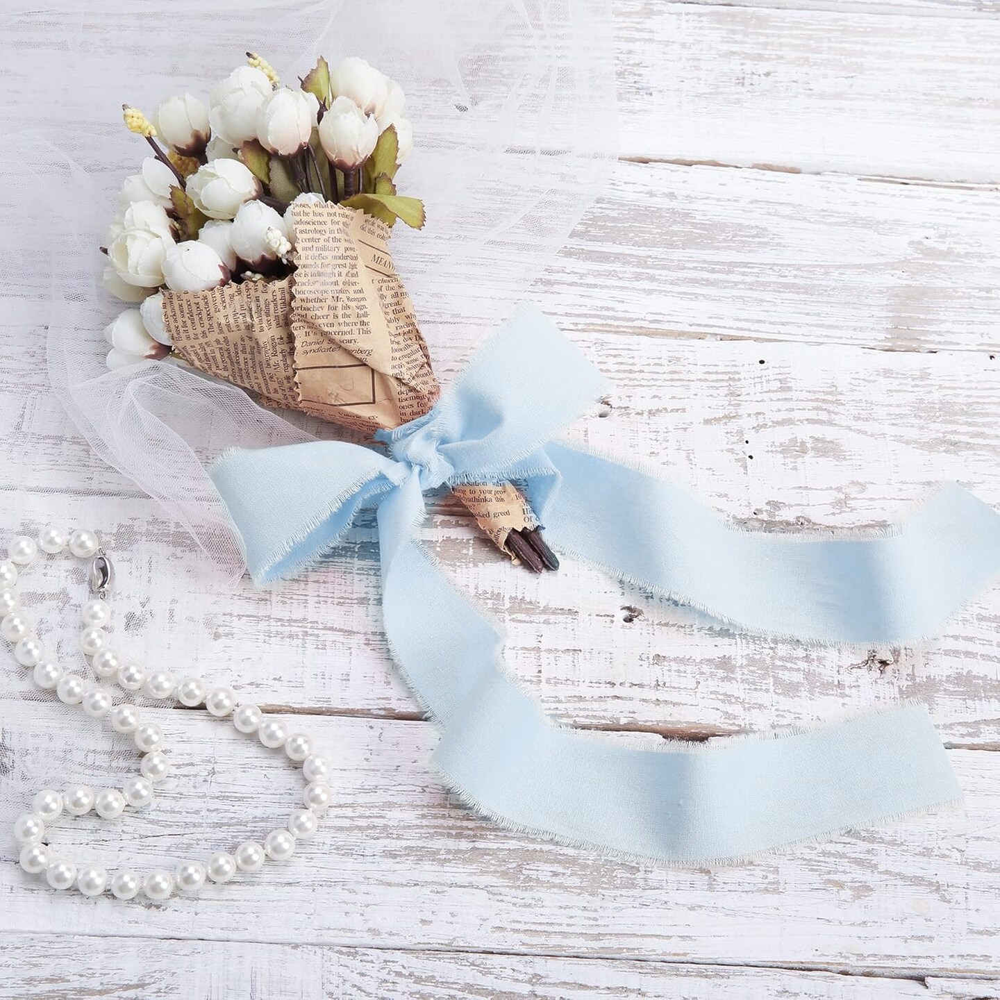 Blue Ribbon 1-1/2 x 15 Yards Handmade Cotton Frayed Fringe