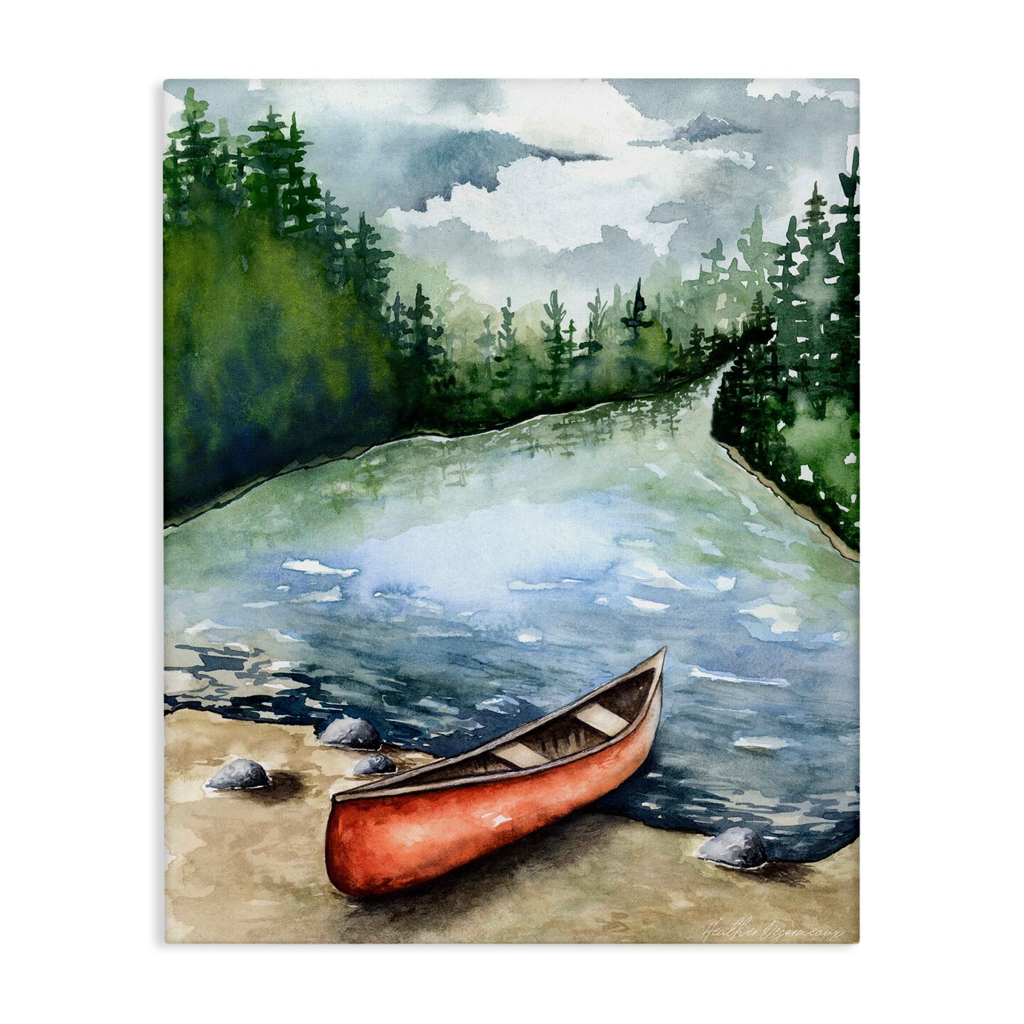 Stupell Industries Algonquin Park Landscape Canvas By Heather Desormeaux