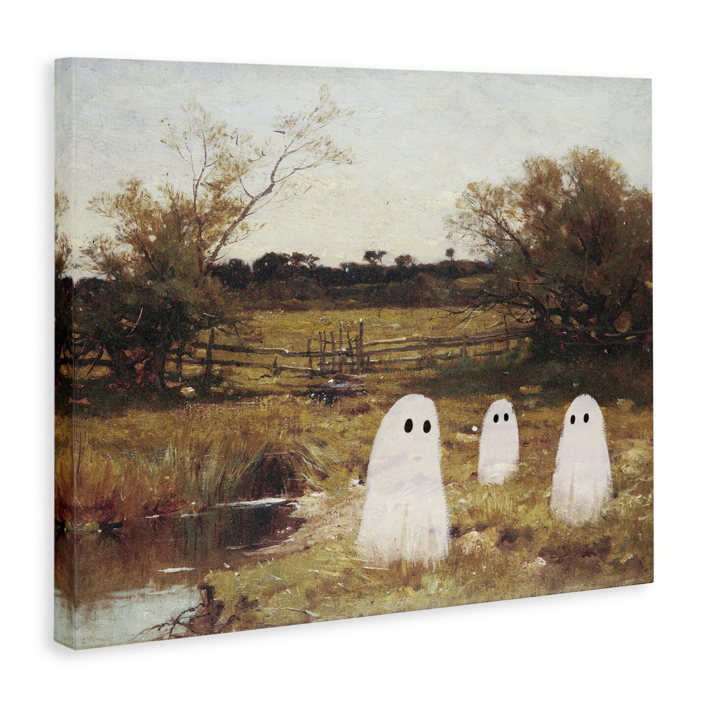 Stupell Industries Ghosts in Traditional Countryside Canvas By Victoria Barnes