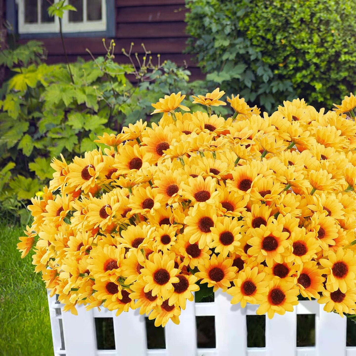 10 Bunches Artificial Sunflowers