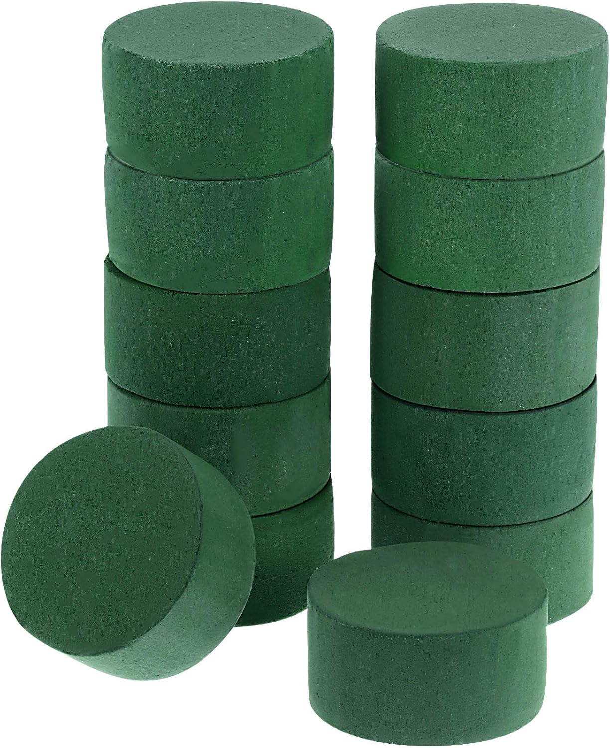 12 Pieces Round Floral Foam Wet Green Flower Foam