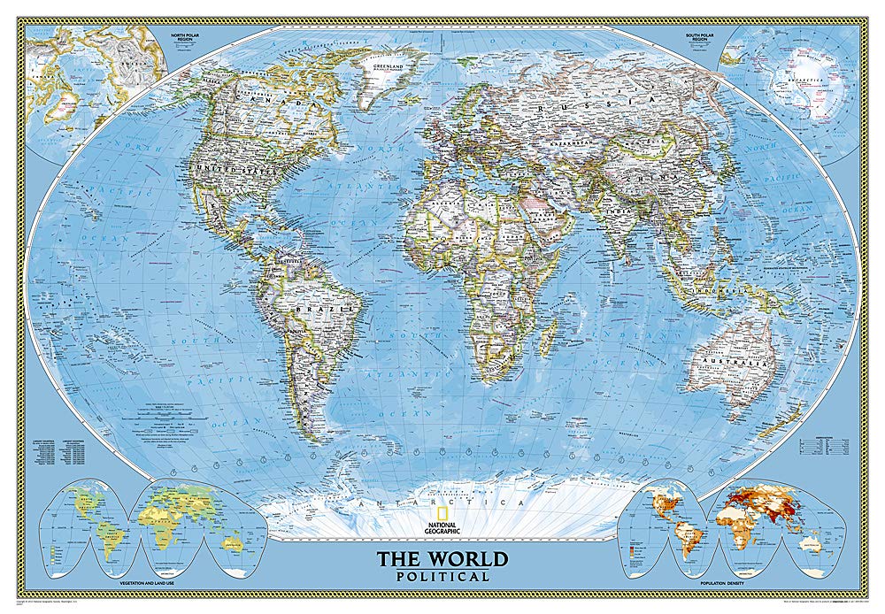 WORLD MURAL MAP