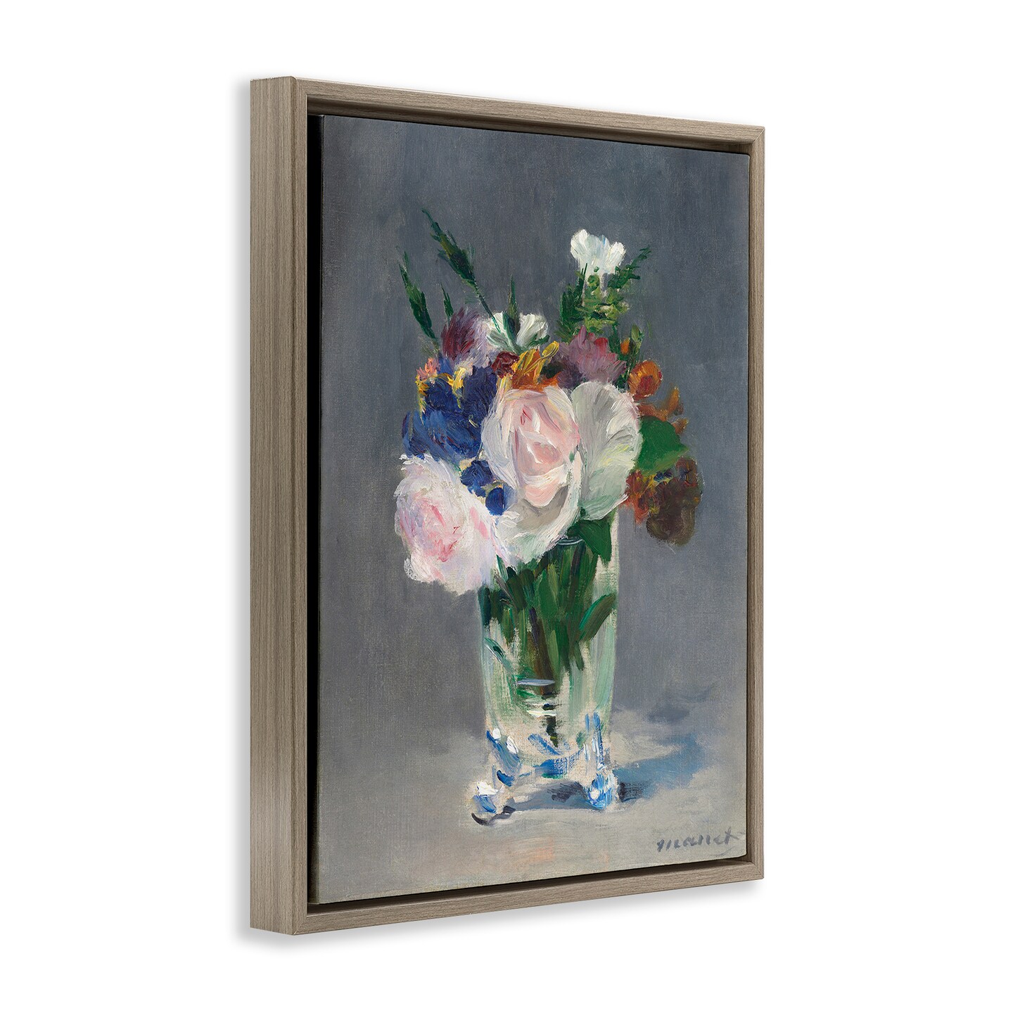 Stupell Industries Flowers in Glass Vase Still Life Floating Frame By Lux + Me Designs