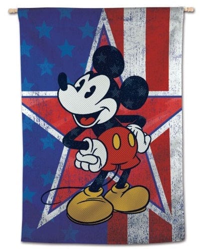 Mickey Mouse House Flag Disney Heritage Patriotic Banner
