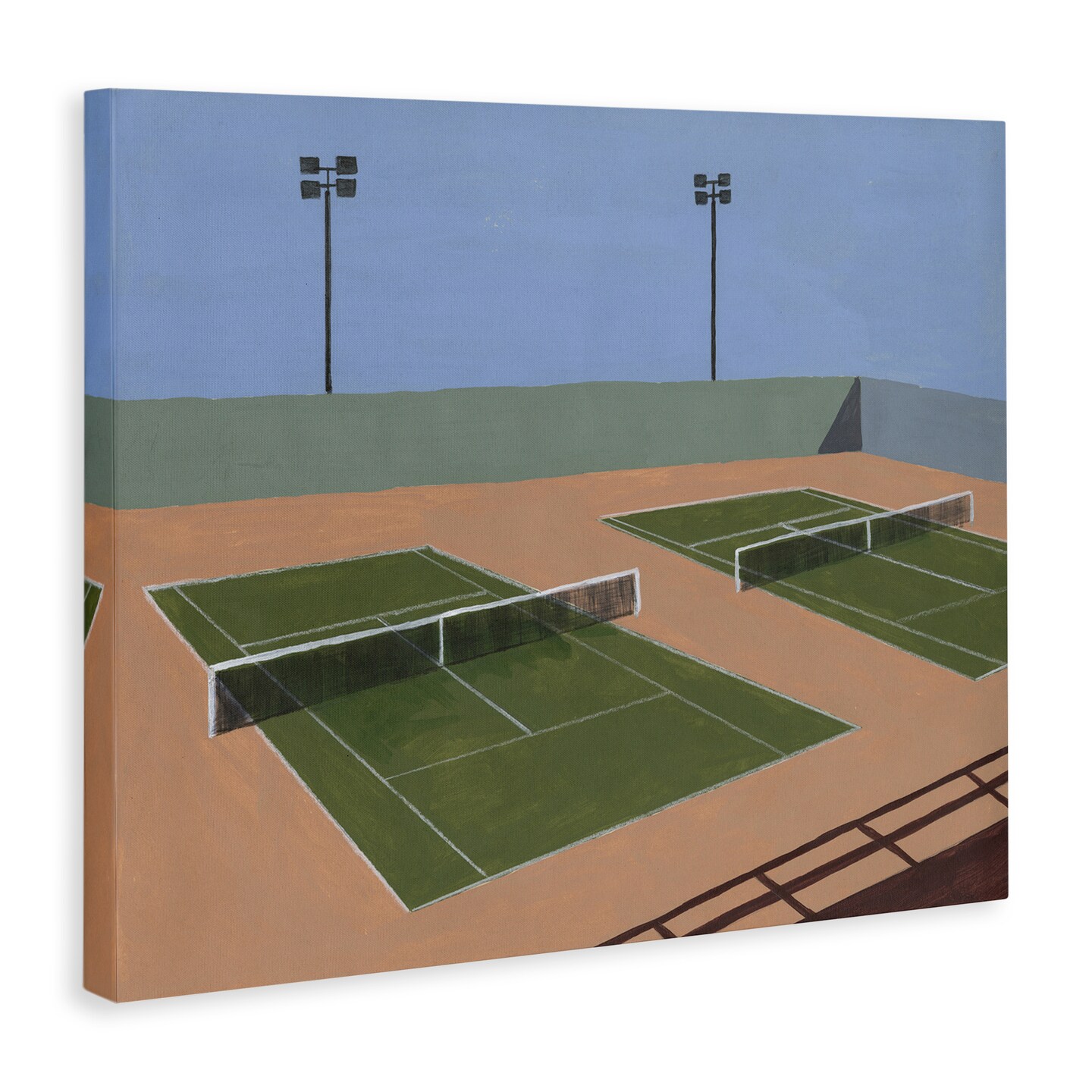 Stupell Industries Tennis Court Landscape Canvas By Michael Willett