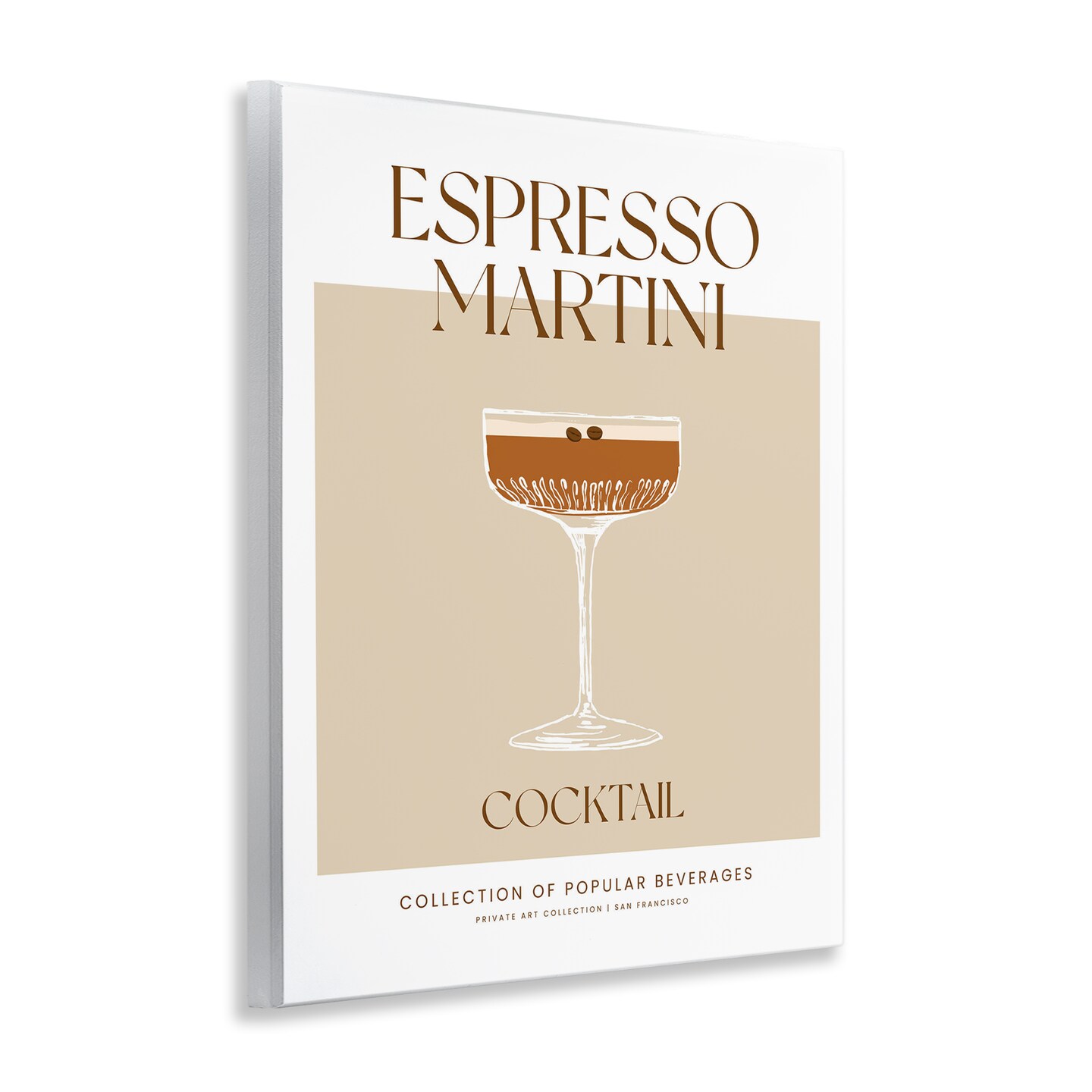 Stupell Industries Minimal Espresso Martini Wall Plaque By Lettered and Lined