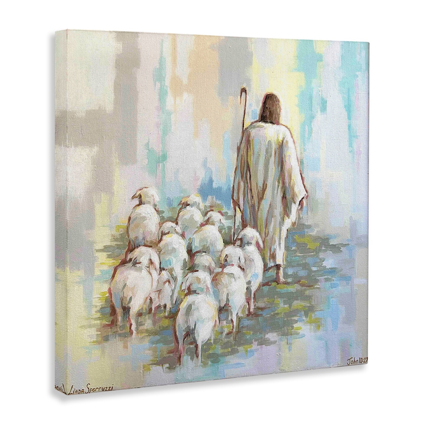 Stupell Industries They Follow Me with Jesus Canvas By Linda Sperruzzi