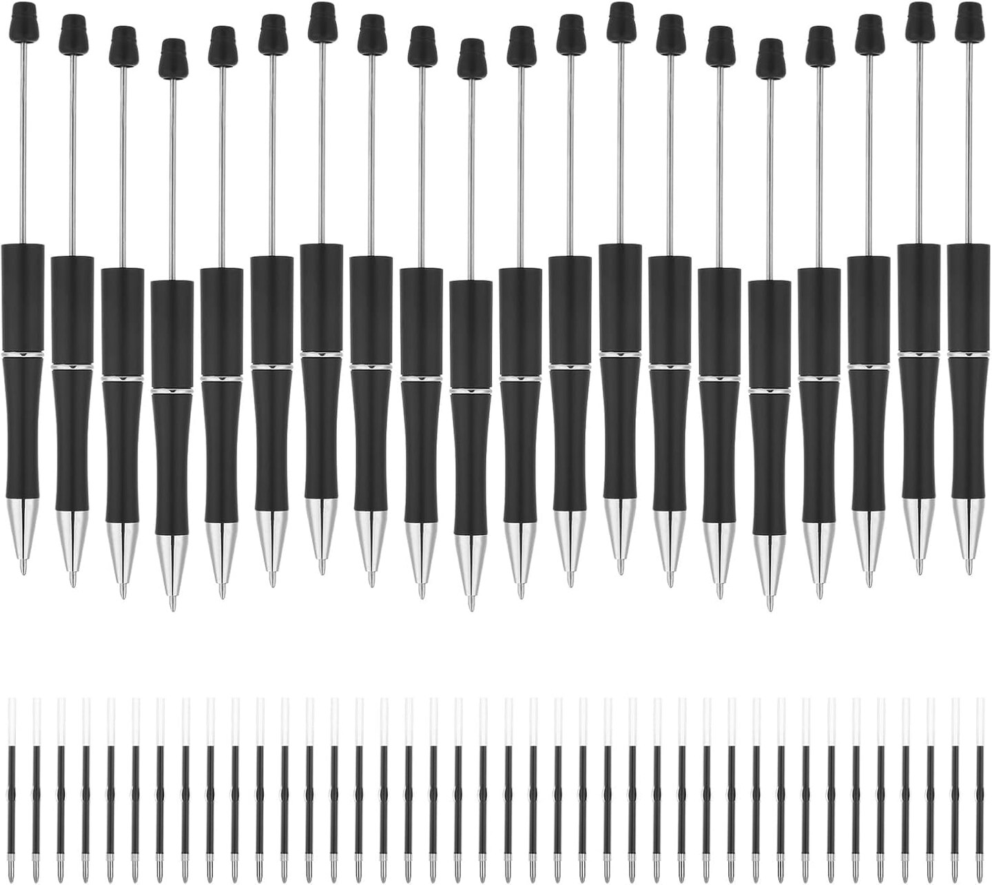 20 Pcs Beadable Pens Bulk