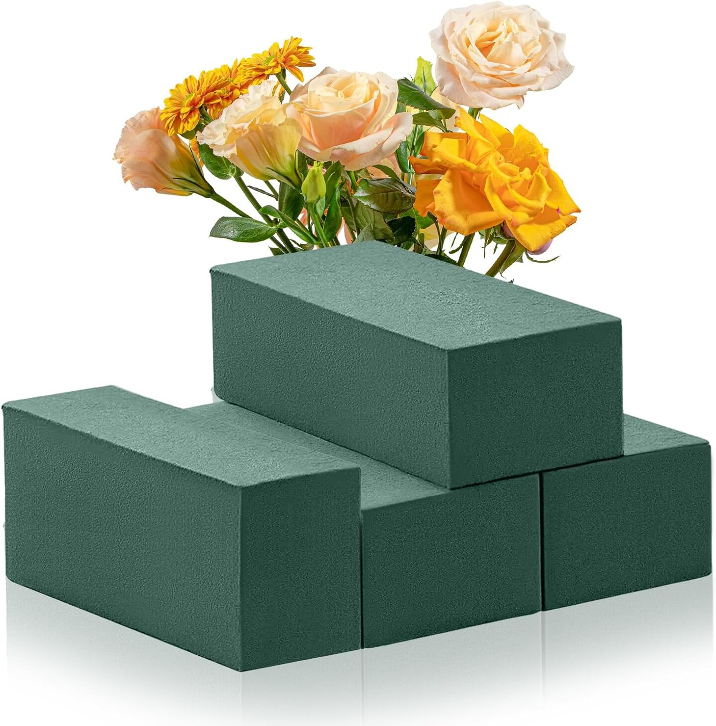 4Pcs Floral Foam - (7.8" L x 3.5" W x 2.4" H) Flower Foam Blocks
