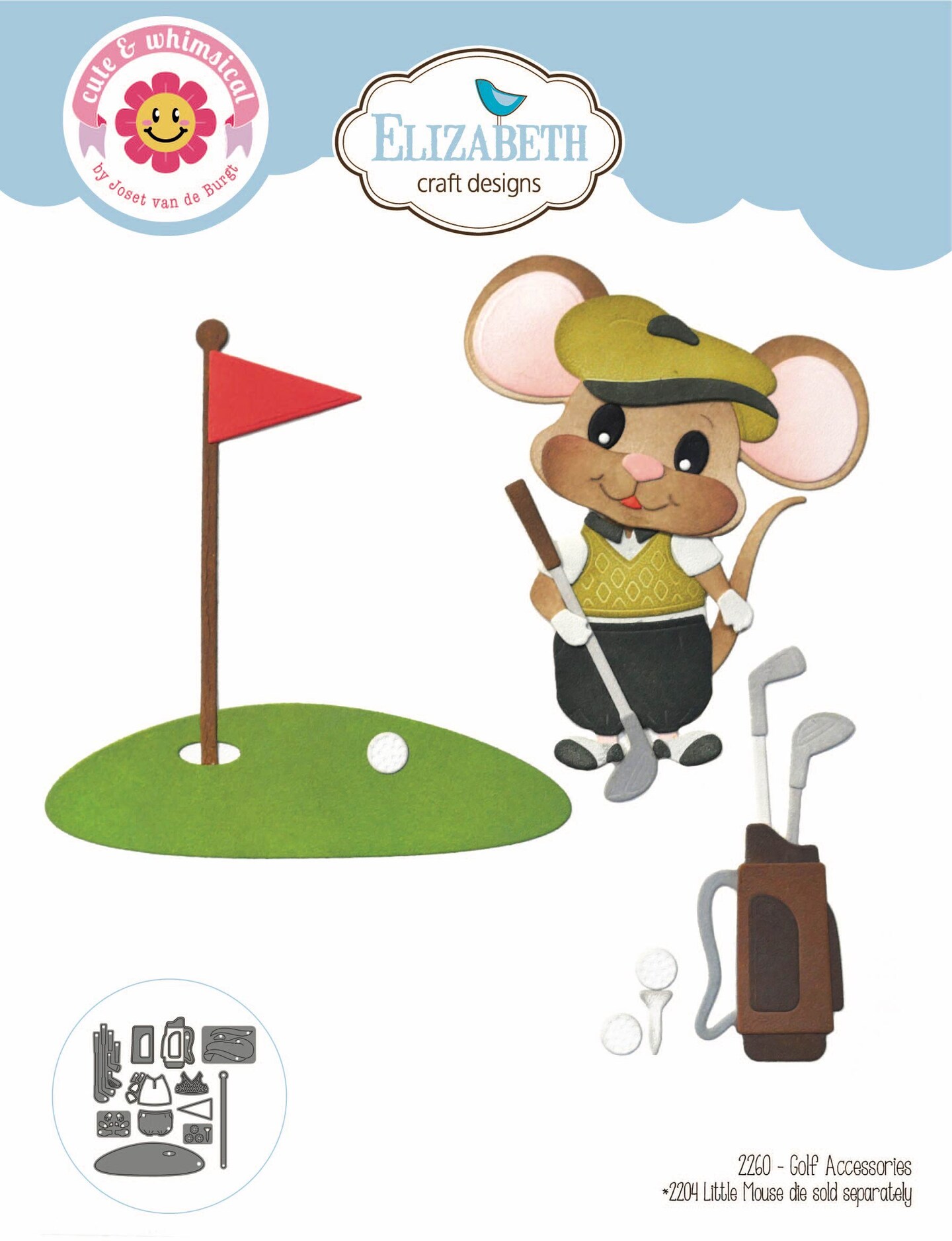 Elizabeth Craft Metal Dies-Golf Accessories