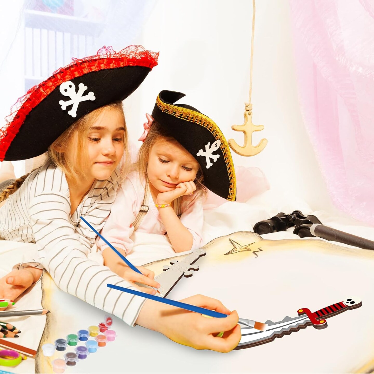 12 Pack Pirates Craft for Kids Make You Own Pirates Wooden Swords