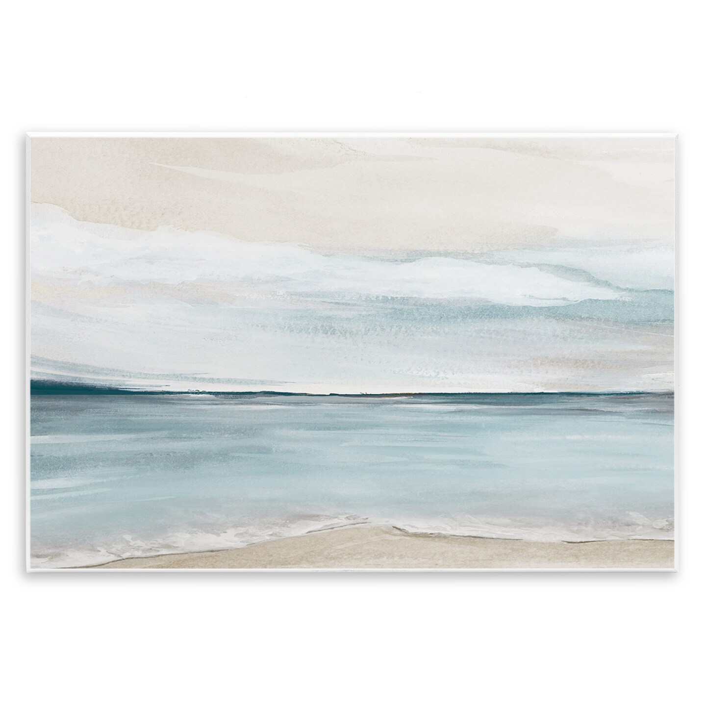 Stupell Industries Muted Soft Watercolor Beach Wall Plaque By Kristen Brockmon