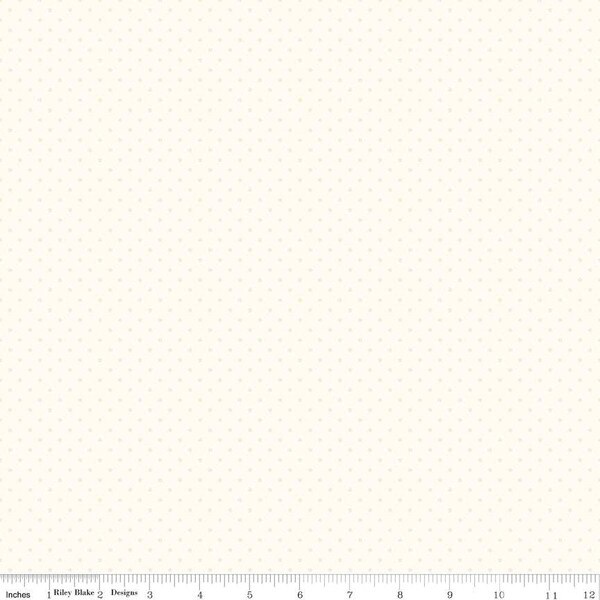 Swiss Dot in Cream on Le Cr&#xE8;me (c600-01 cream) | Swiss Dot | Riley Blake Designs | Riley Blake