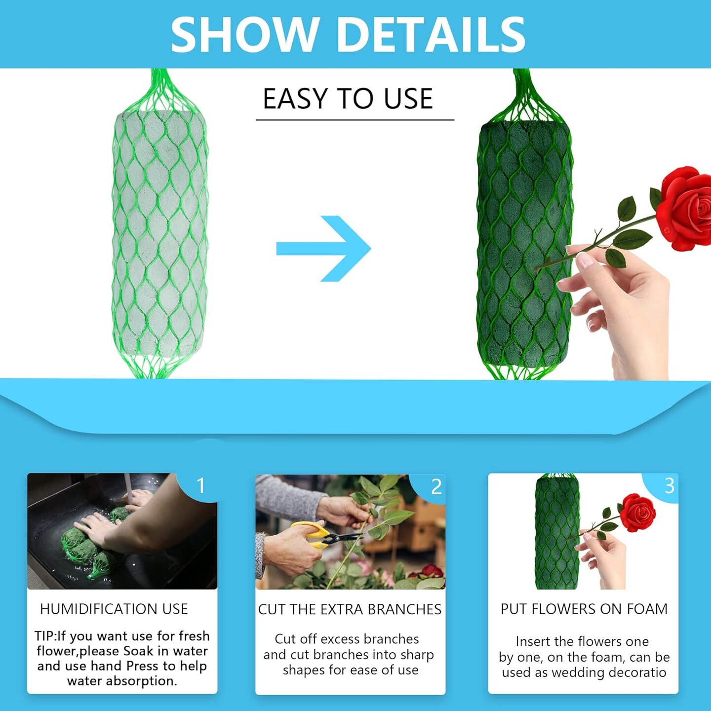 14 Piece Floral Foam Garland for Flowers
