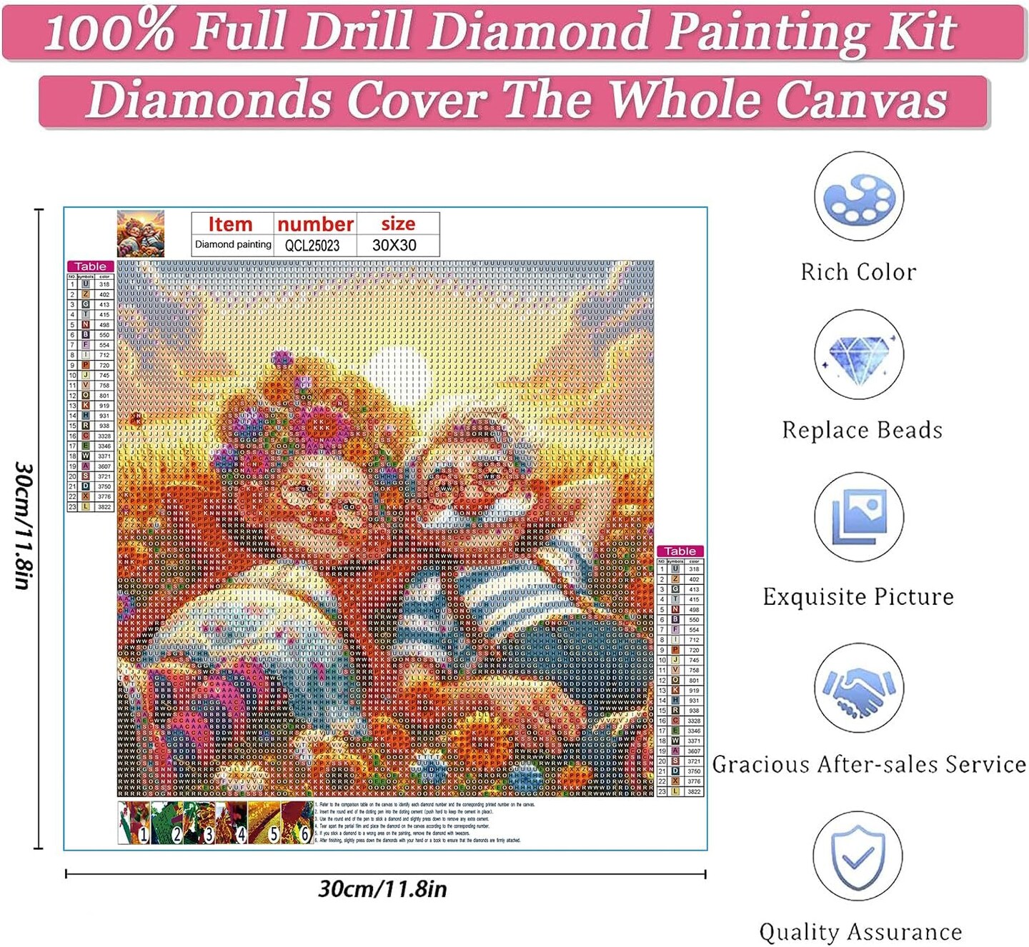Elderly Couples 5D -Diamond Painting Kits for Adults,12x12 inch