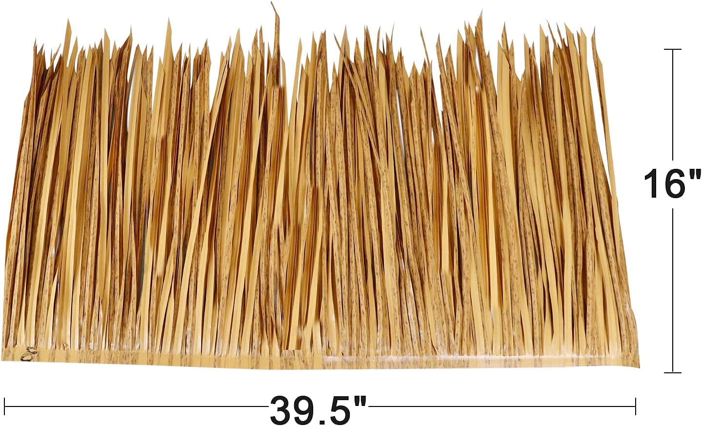 39.5" Tiki Straw Roof Thatch – Mexican-Style Artificial Palm Thatch Roll for Tiki Bars, Huts, Palapas, Duck Boat Blinds, Grass Runners & Garden Décor