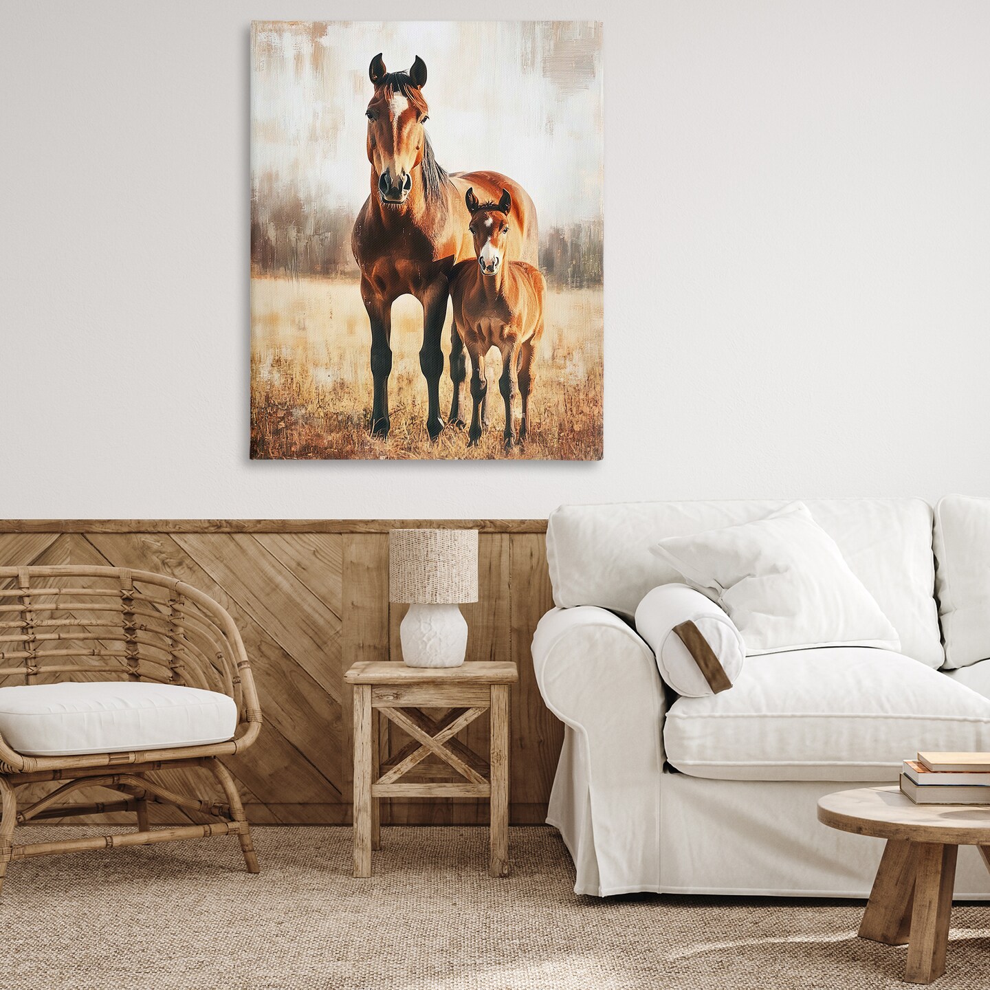 Stupell Industries Mare And Foal Portrait Canvas By Franklyn Gregory