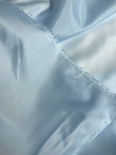 1 Yard Soft Baby Blue Lining Material 100% Polyester 58/59&#x22; Wide