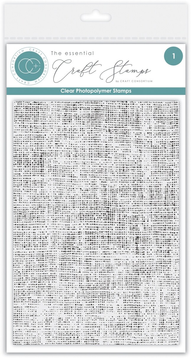 Craft Consortium Photopolymer Stamp Set-Linen Texture