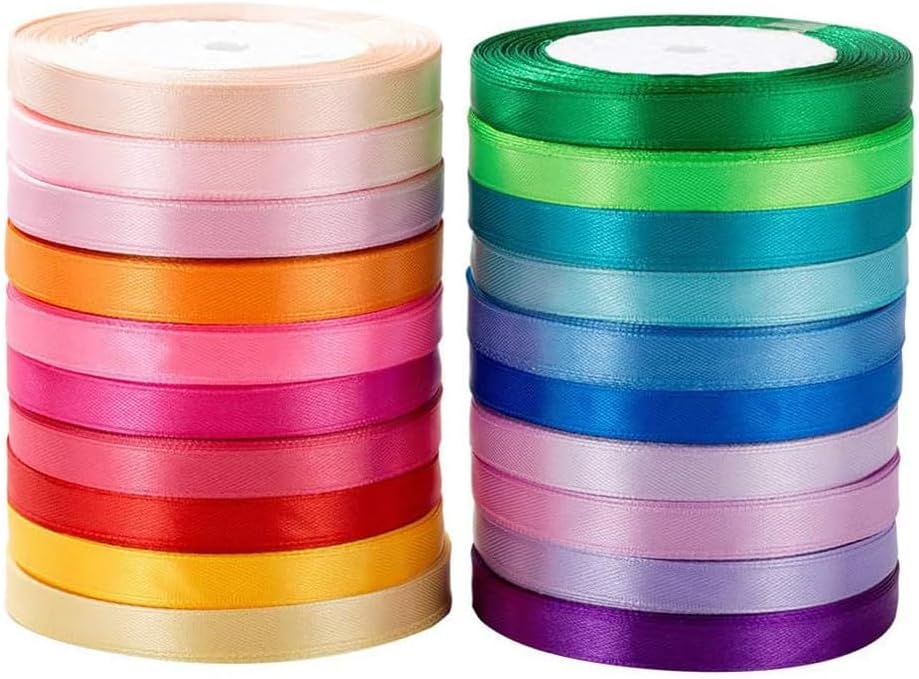 500 Yard Fabric Ribbon Satin Ribbon Rolls Silk Satin Roll