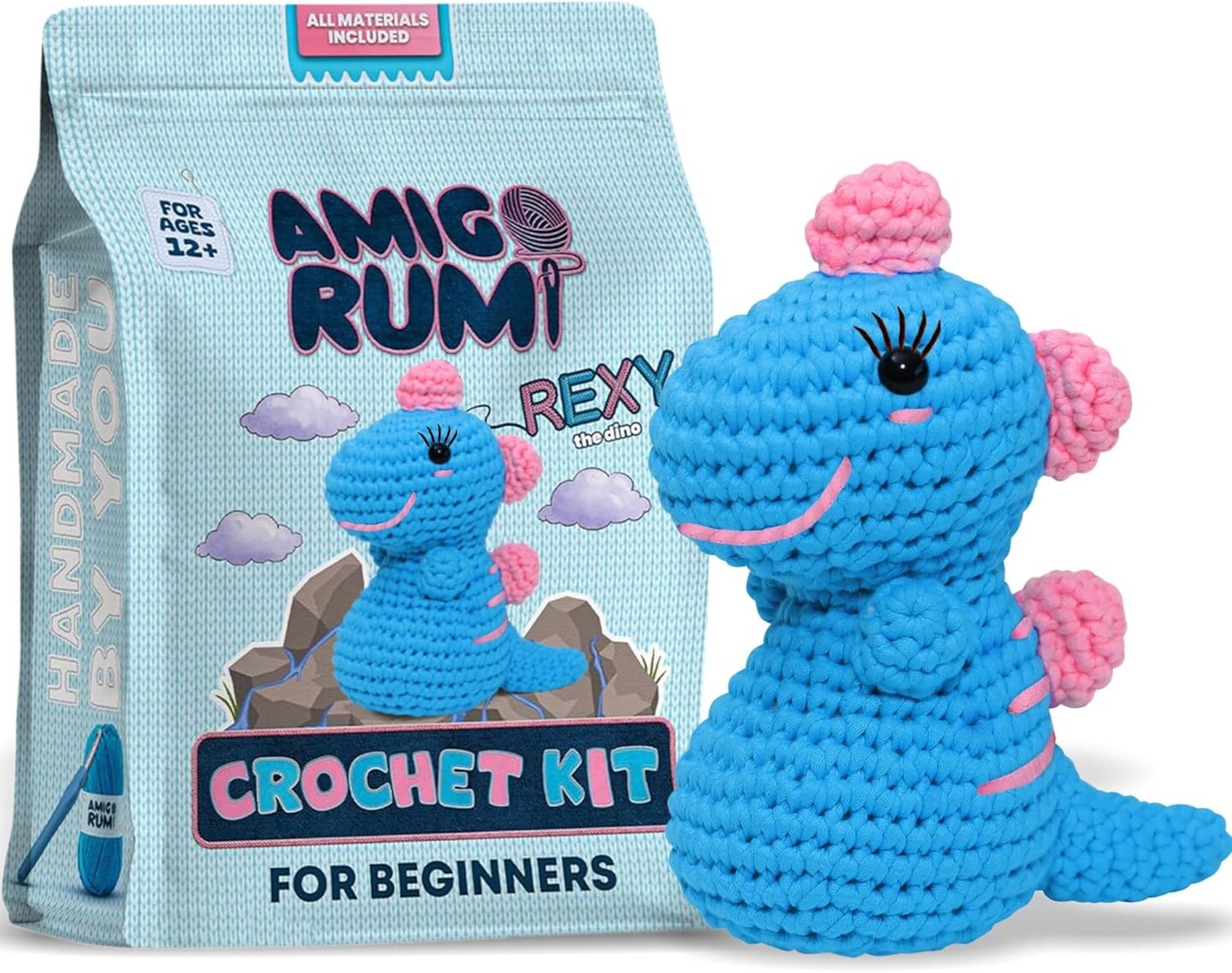 Cute Dinosaur Beginners Crochet Kit