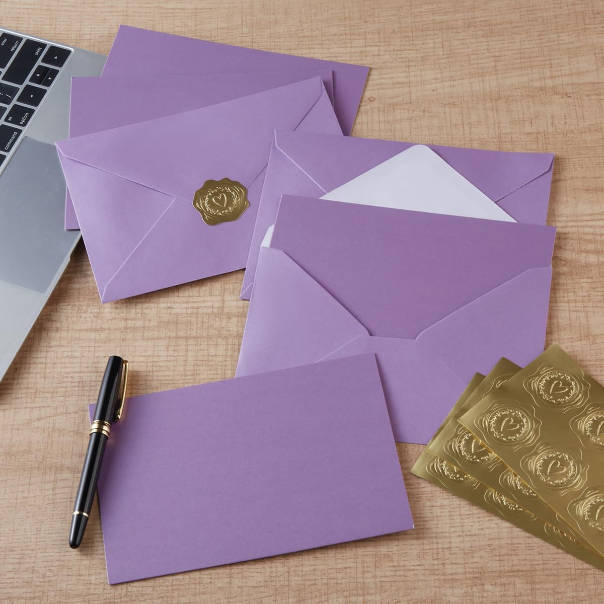 300 Pieces Embossed Gold Foil Stickers Gold Stickers