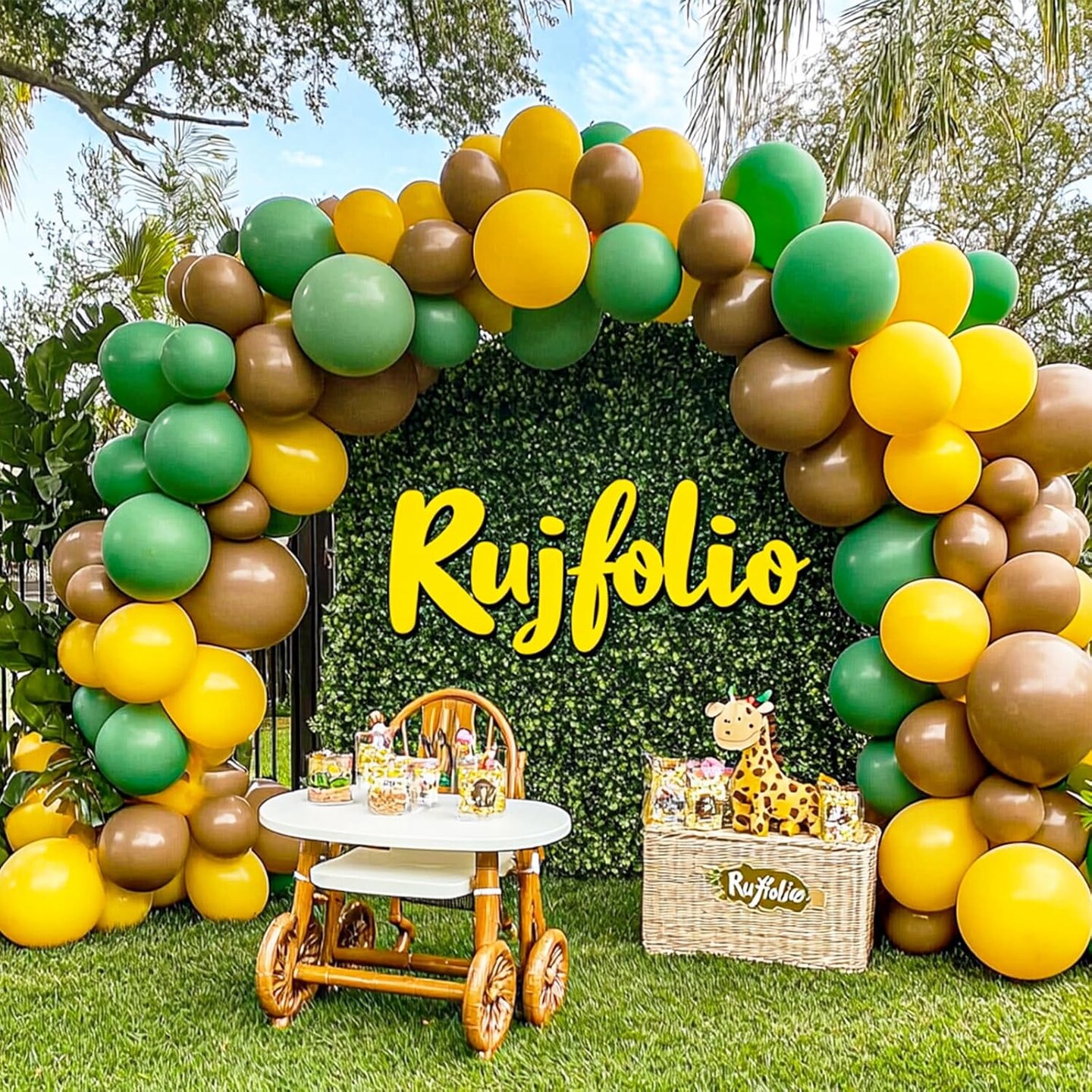 Yellow Balloons Different Sizes 105pcs 5/10/12/18 Inch Yellow Balloon Garland Kit (Yellow)