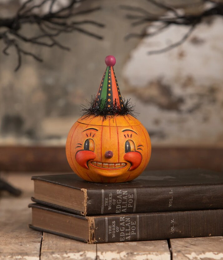 Bethany Lowe by Artist Johanna Parker Halloween Jackie Yell-O-Ween Figurine
