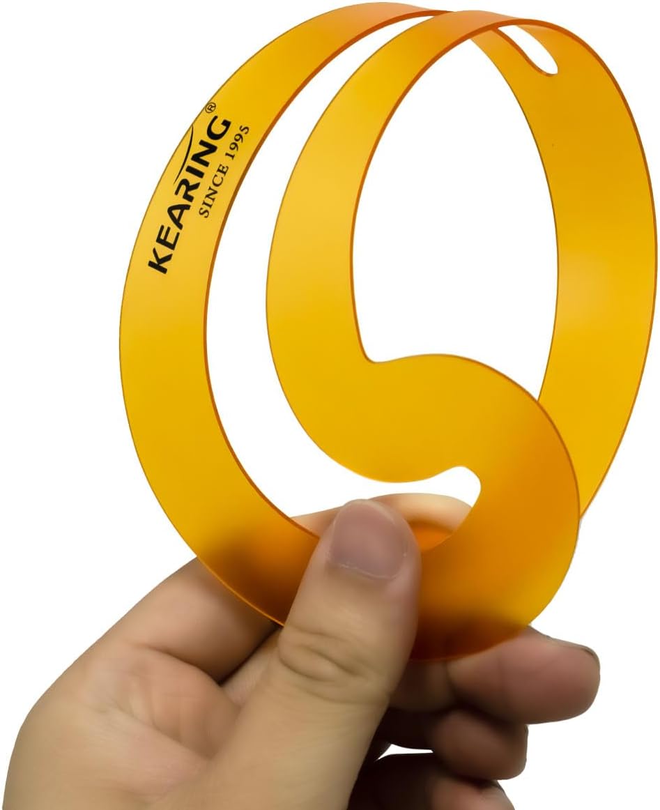 Kearing® 12" x 6" French Curve Ruler Template: Geometric Drawing Tool