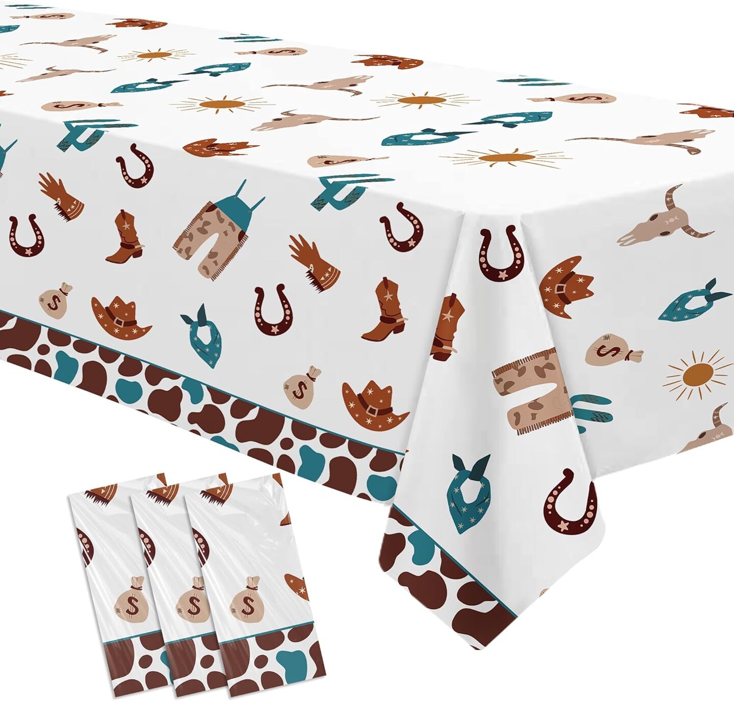 Western Cowboy Party Decorations Tablecloth