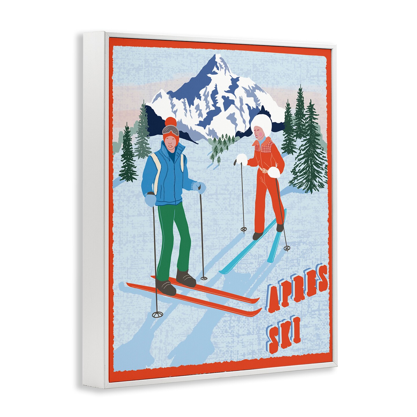 Stupell Industries Apres Ski Winter Fun Framed Giclee By Jo Reid