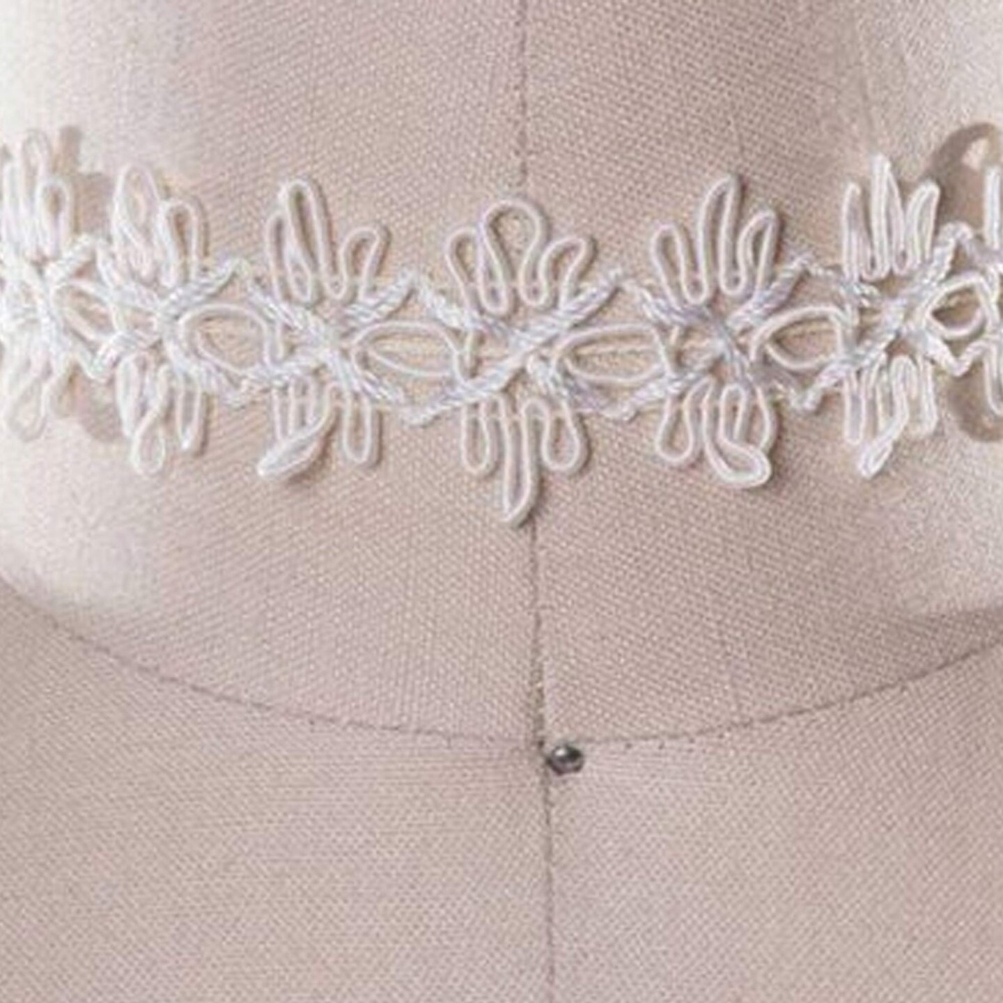 1&#x22; Ivory Upholstery Gimp Trim &#x2013; Braided French Gimp Braid for Upholstery, Costumes, DIY &#x26; Crafts