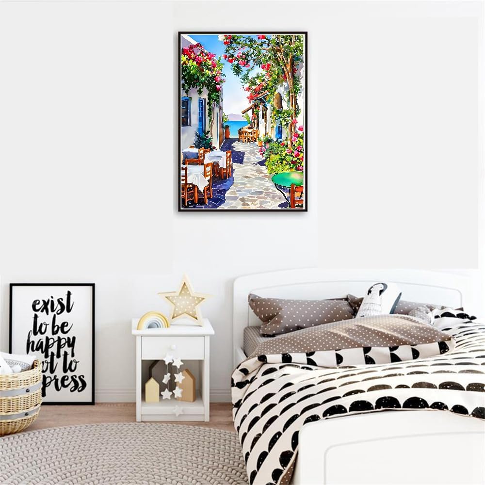 Scenery Paint by Numbers on Canvas for Beginners ( 16x20 Inch)