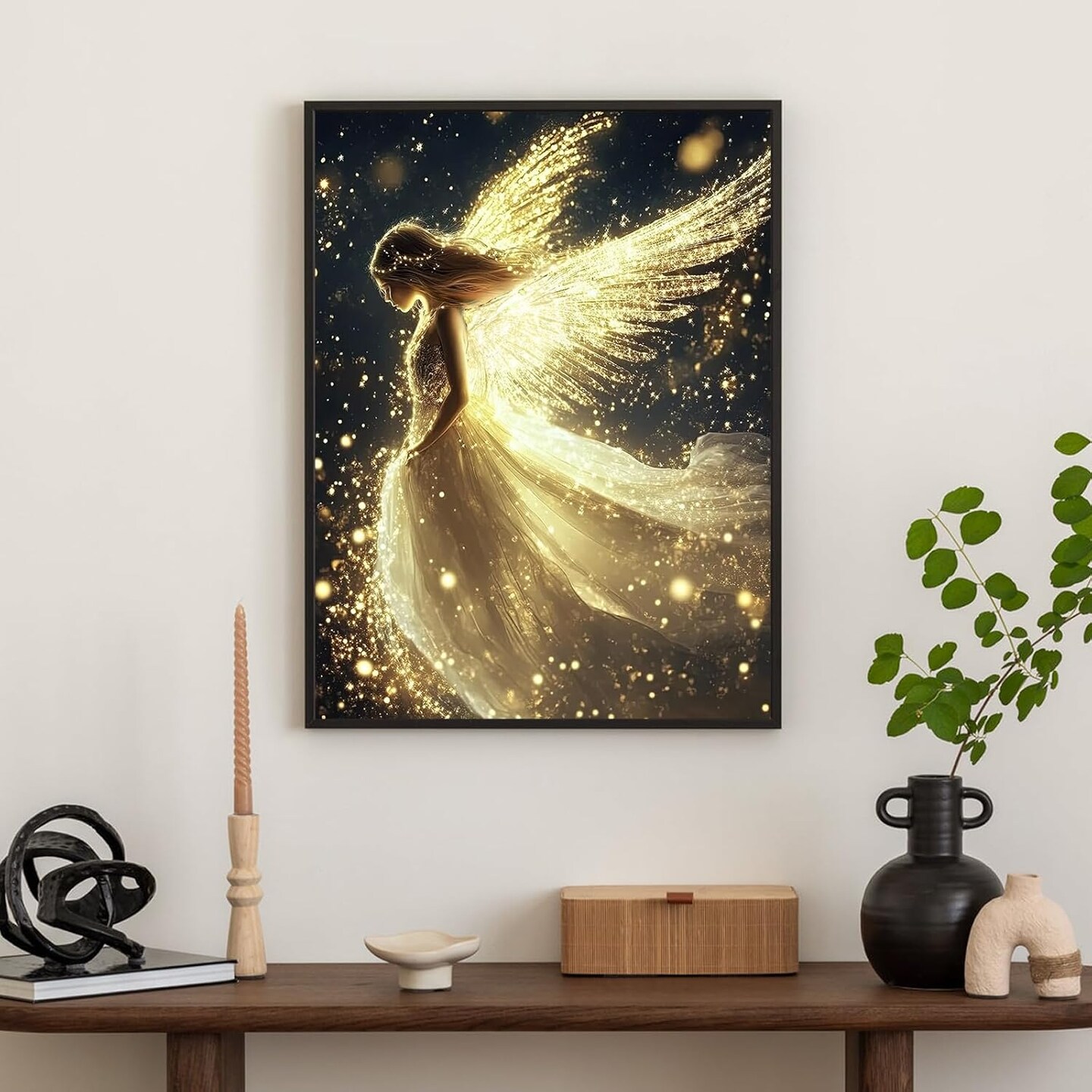 Angel 5D Diamond Painting Kit for Adults – DIY Full Round Drill Gem Art, Beginner-Friendly 12x16 Inch Wall Décor & Gift